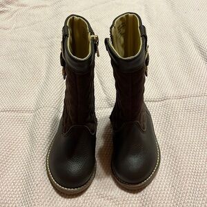 Janie & Jack Brown Boots Baby Size 4